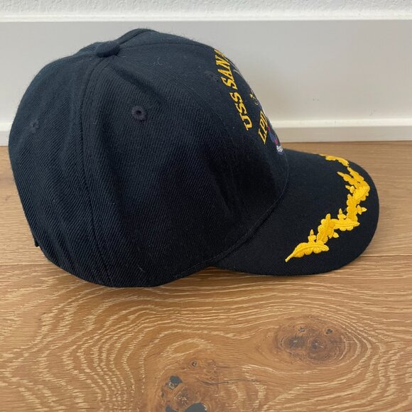 The Corps Hat USS San Antonio LPD 17 Navy Blue Gold Embroidered Cap - Picture 5 of 14